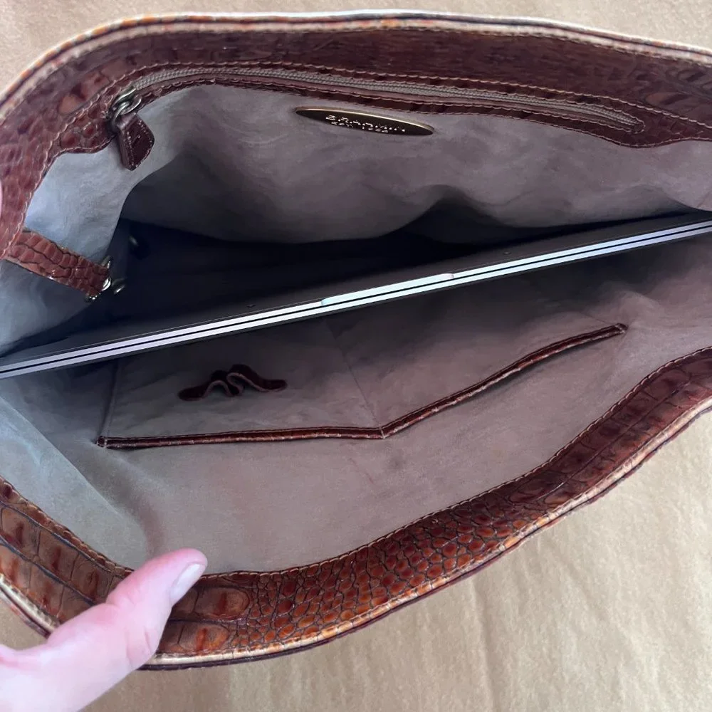 Brahmin Large Bucket Bag Pecan Melbourne - Picture 14 of 15